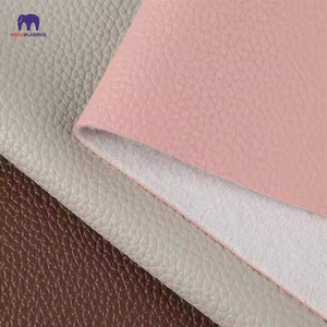 Cuero sintético de patrón de lichi de PVC resistente al desgaste impermeable de alta calidad de 1,0mm para bolsos y sofás - Product Image 1