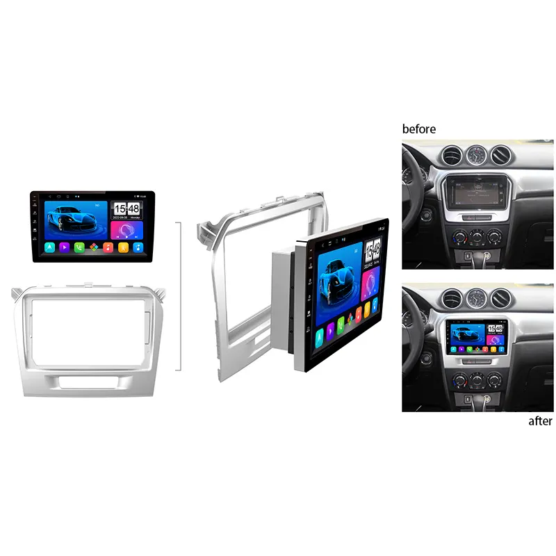 Pemutar MP5 Radio Mobil Android Stereo Mobil Pemutar Dvd Audio Mobil Autoradio Navigasi GPS untuk Suzuki Vitara