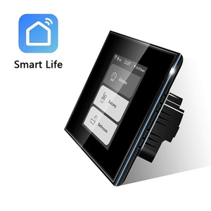 Fabrika fiyat Lanbon ev otomasyon 4 modları değiştirilebilir ışık ve perde LCD WIFI akıllı anahtar Tuya ve elma ile çalışmak - Product Image 3