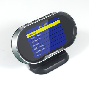 OBD2デジタルカースキャナーオンボードコンピュータLCDディスプレイ燃料消費速度計水温ゲージディーゼルコードリーダー - Product Image 3