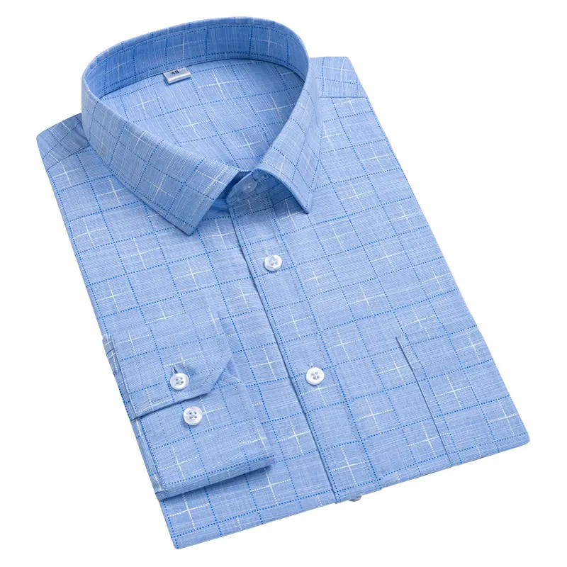 Camisa de manga larga para hombre, traje de negocios, camisa profesional, ropa Formal