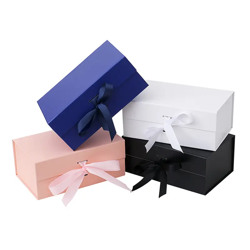 Cajas de regalos por mayor Custom Printed Logo Karton Magnetic Cosmetic Folding Geschenk verpackung Papier box