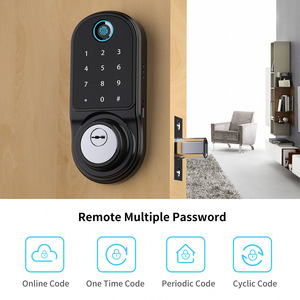 Tuya APP Fernbedienung Smart US Riegels chloss Finger abdruck Fechadura Digitales Passwort Innen haus Elektronisches Schloss Mit Schlüssel - Product Image 6