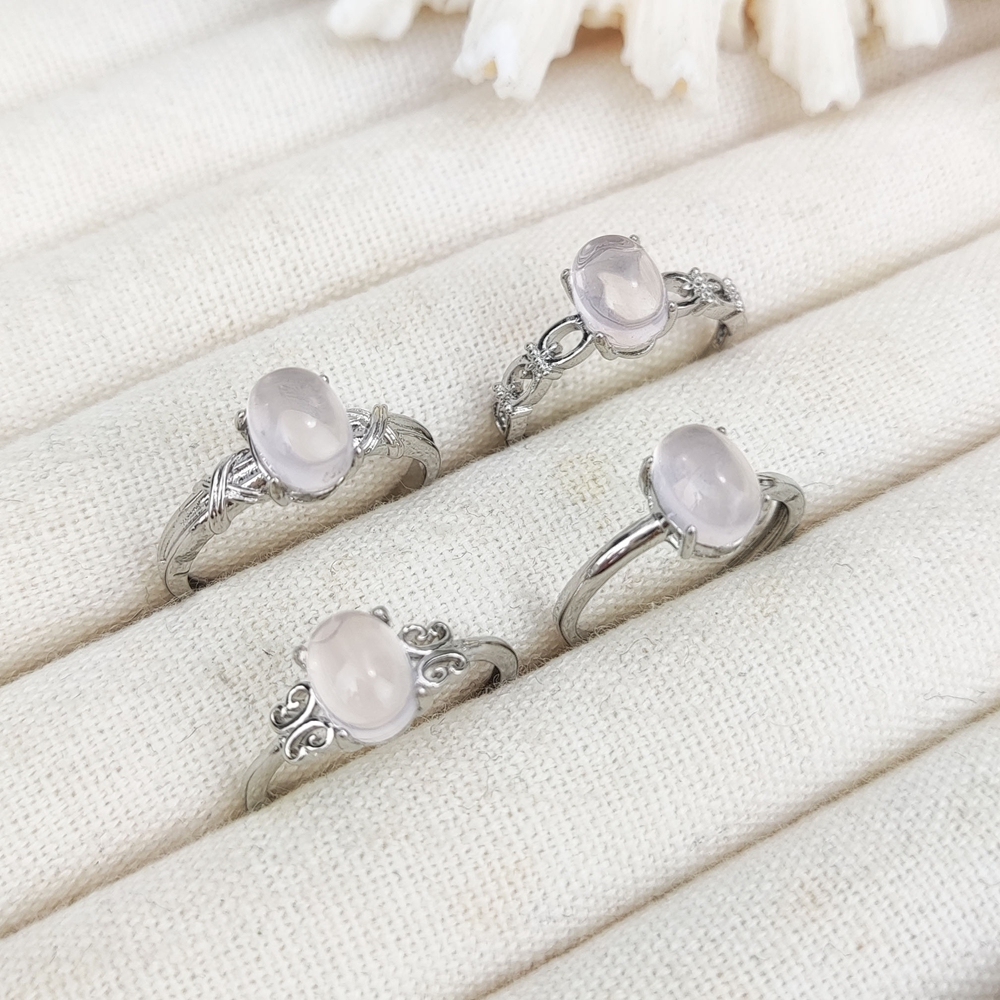Quartz rose - argent