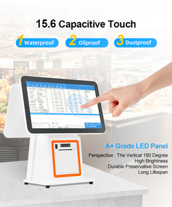 Impresora integrada de código QR Intel Core I5 Android, monitor todo en uno, caja registradora, máquina de sistemas de terminales Pos - Product Image 5