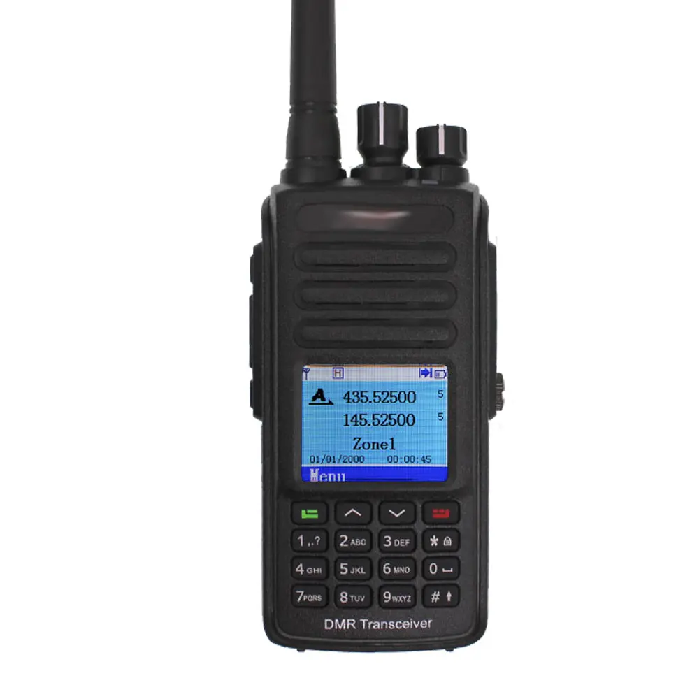 Estação de rádio TYT MD-UV390 GPS DMR 5W 136-174MHz 400-480MHz Walkie Talkie MD-390 IP67 à prova d'água Dual Time Dlot Rádio Digital