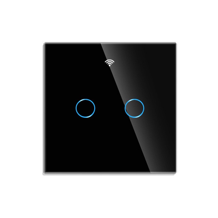 Zigbee- Black 2 Gang