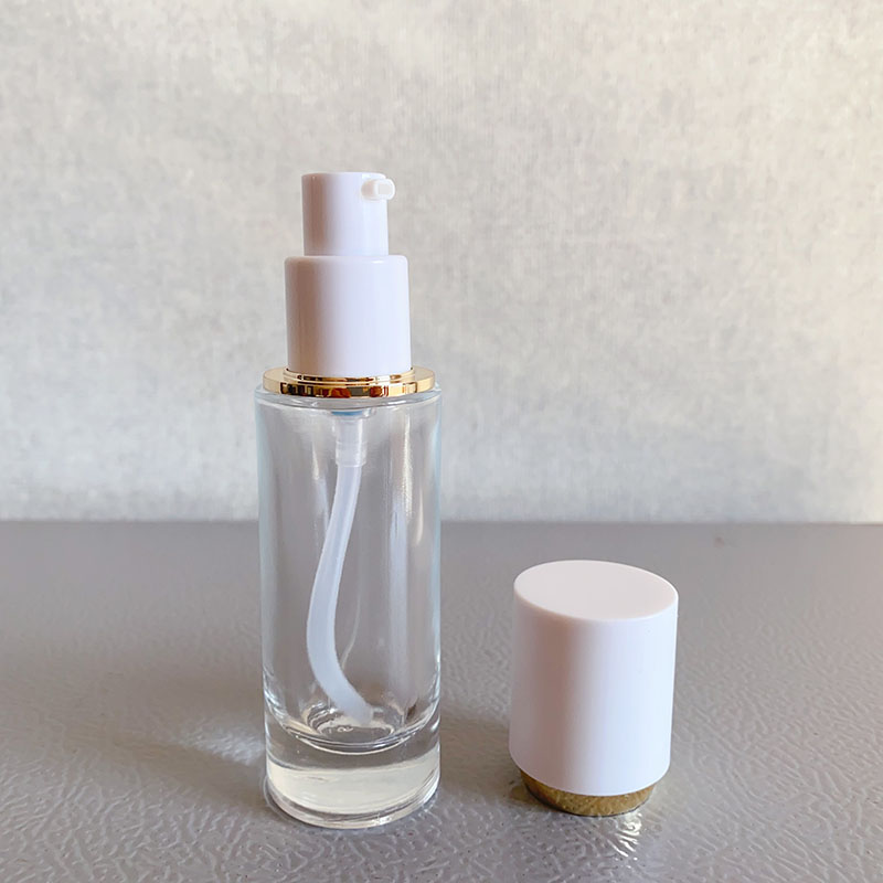 white cover+clear bottle