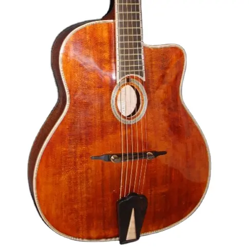 Yunzhi guitare jazz faite à la main de haute qualité couleur antique, guitare électrique acoustique jazz érable personnalisable