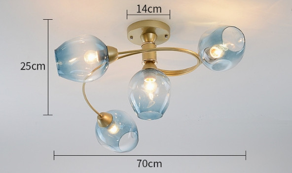 70cm,Gold+Blue