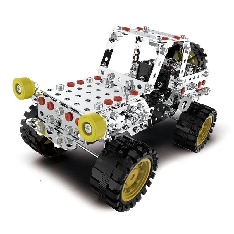 Mainan mobil mainan anak laki-laki Model Diecast OEM ODM truk konstruksi rakitan truk Pickup bongkar pasang Puzzle baru