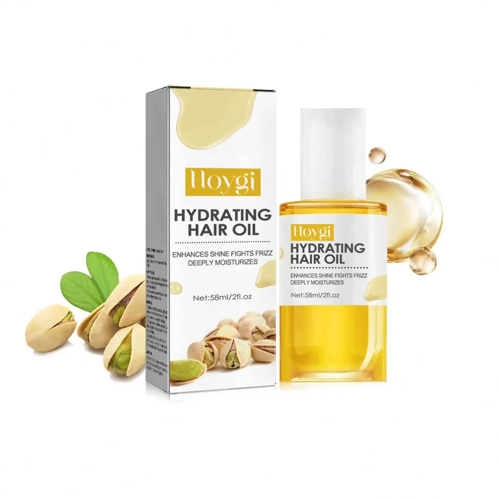 Hoygi Groothandel Oem Aanvullen Split Ends Kroezen Controle Glad En Glans Ultra Hydraterende Haarolie Haarverzorgingsproducten