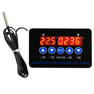Controlador de temperatura y tiempo ZFX-W1020, pantalla digital de microordenador, interruptor inteligente de controlador de temperatura con T, 12V-60V - Product Image 1