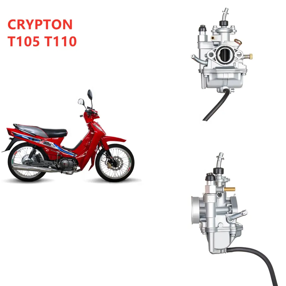 Carburador de motocicleta de 20mm para Yamaha Crypton T105, T110, JY110, Jianshe, JS110, JYM110, 110CC