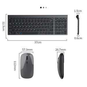 CJ16 Mini teclado y ratón ultrafinos Combos Blue tooth Wireless 2,4g Teclado Teclados Teclado inalámbrico y ratón Combo