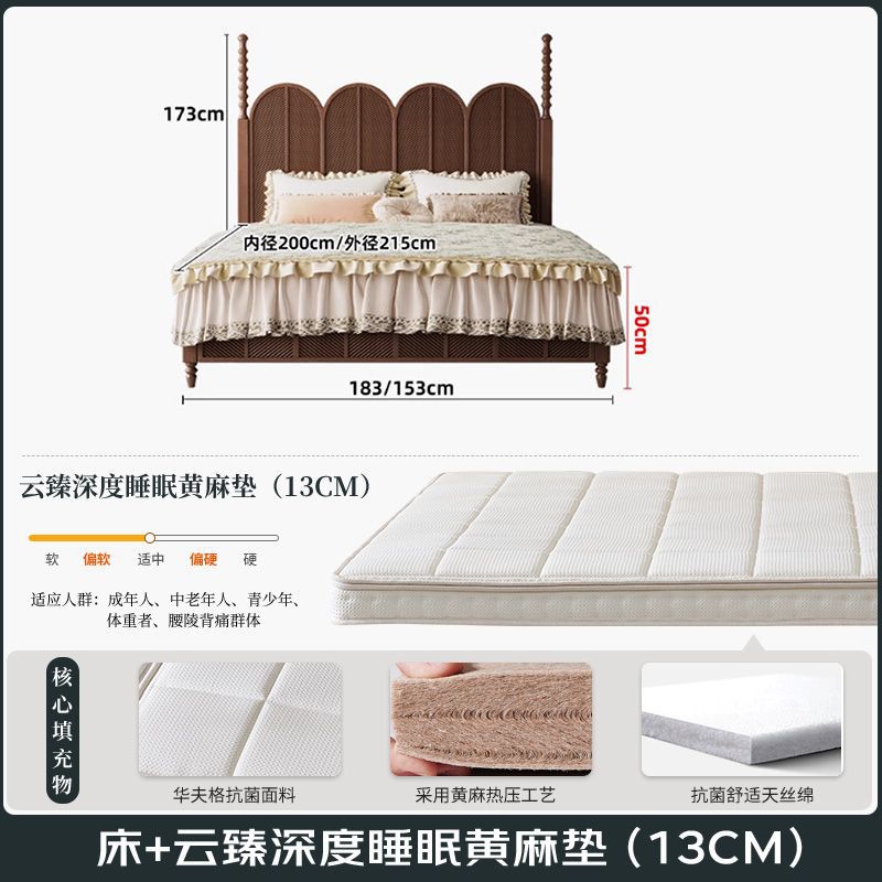 BedCloud Deep Sleep Jute Mattress (13CM)