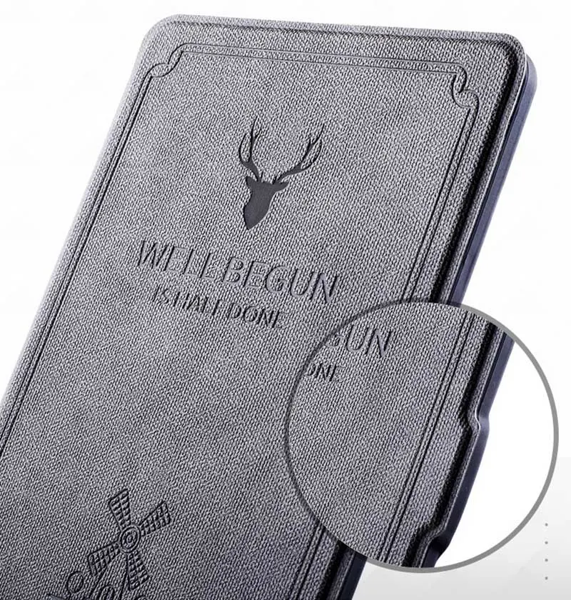 For kindle paperwhite Case ShockProof Retro Deer Pattern PC Leather cover for KPW Cover Stand Tablet shell for Kindle