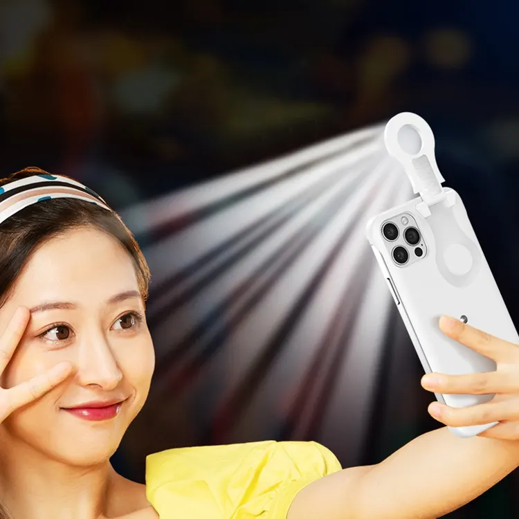 למלא אור Selfie טלפון מקרה עבור OPPO רינו 5 פרו מתקפל מילוי אור מגן כיסוי עם טבעת פלאש