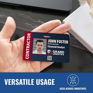Özel baskı çalışan kimlik rozeti çift taraflı baskı adı ile fotoğraf logosu ve barkod benzersiz fotoğraf kimlik kartı çözümü - Product Image 5