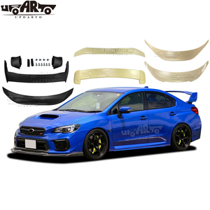 Hongsheng WRX Spoiler ABS karbon Fiber bak araba arka bagaj kanat Boot Ducktail Spoiler Subaru WRX STI için - Product Image 6