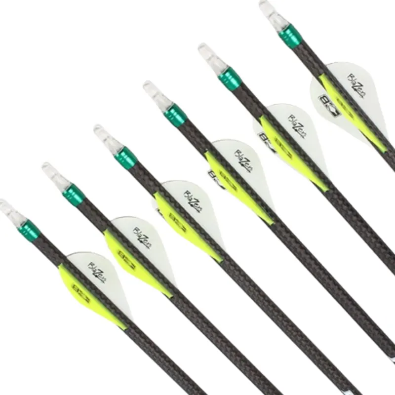 Flechas de fibra de carbono tejidas 3K de gran oferta Flechas de carbono Eje Flecha de caza para cazar