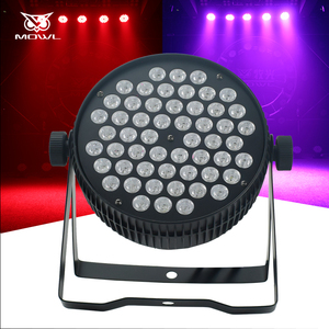 אור במה אלחוטי DMX <span class=keywords><strong>LED</strong></span> 54 יחידות RGBW שלב שטוח אור Par לאירוע חתונה בר DJ