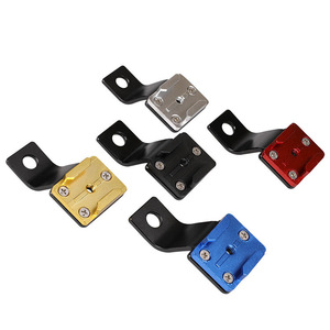 GoPro Hero 12 11 DJI Osmo用のカスタムアルミニウムモーターサイクルリアビューミラーロッド取り付けブラケットクランプホルダーアクションカメラマウント