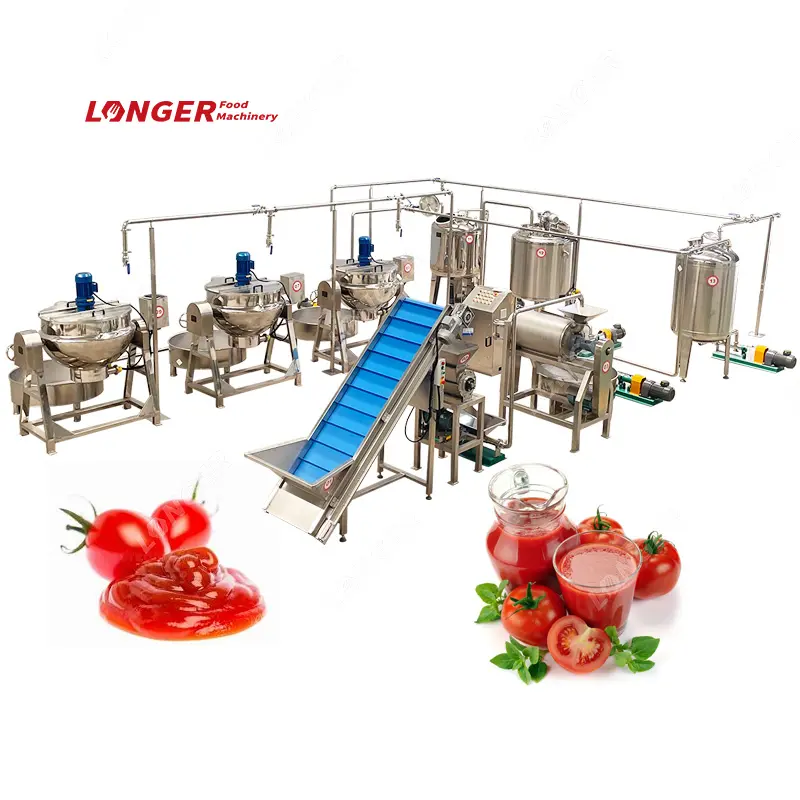 300 Tones a Day Large Concentrated Paste and Ketchup Can Tomato Sauce Production Line of Tomato Puree