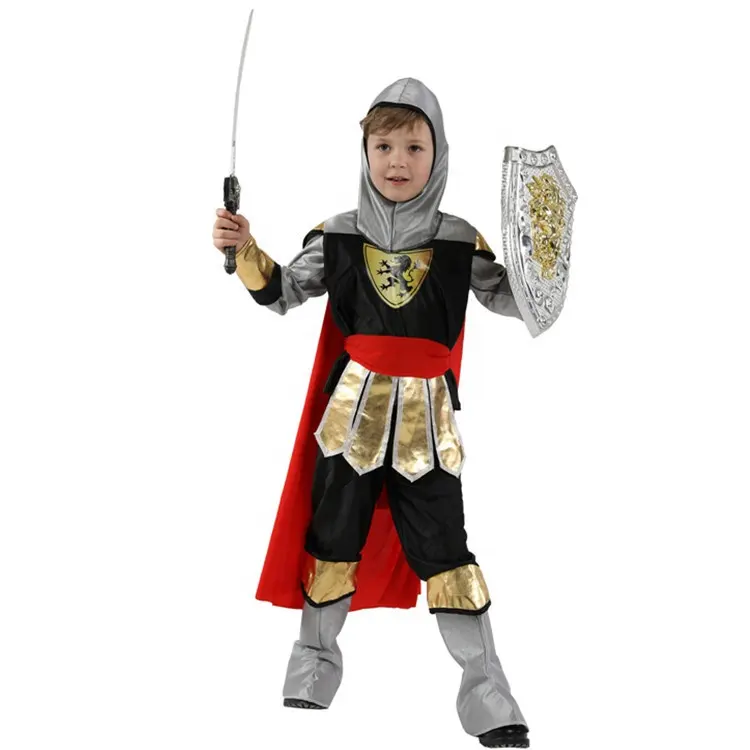 Halloween Kinder Jungen Roman Krieger Kostüm Soldat Gladiator Wikinger Mittelalter liche Historische Rollenspiel party 4-11Y