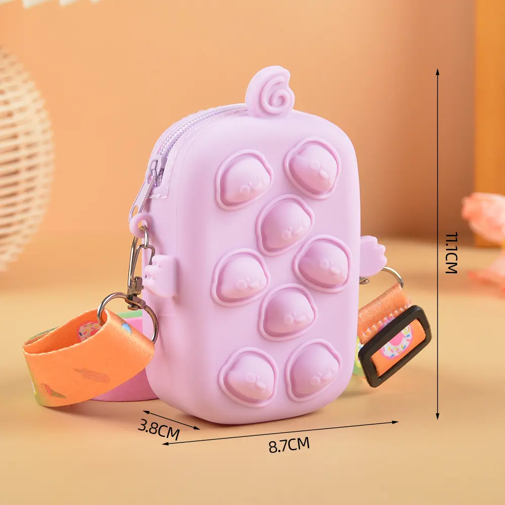 2023 Nieuwe Mode Schattige Designer Mini Handtassen Siliconen Rubber Bubble Pop Bag Fidget Portemonnee