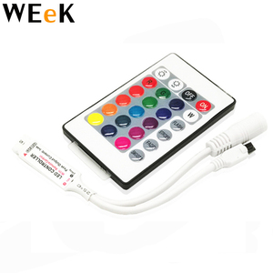 DC 12V RGB светодиодный контроллер 24 клавиши ИК пульт дистанционного управления для 3528 или 5050 RGB светодиодных лент Светодиодная лента - Product Image 1