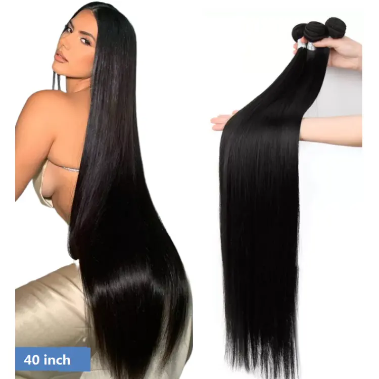 Echte Hoge Kwaliteit Menselijk Haar Weave Bundels Groothandel, 100% Maagdelijke Braziliaanse Bot Recht Menselijk Haar Bundel Extensions Leveranciers