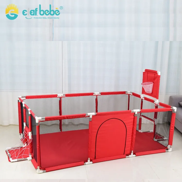 Portátil con alfombrilla tobogán plegable parque de juegos para bebés y niños pequeños