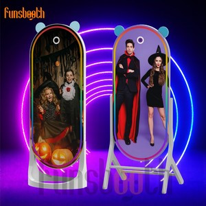Funs booth Hot Sell 43 Zoll 1920*1080 LED-Monitor RGB Vollfarb ring Remote Fill Light 360 Foto kabine für Party zubehör