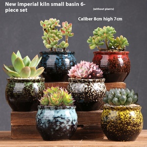 Универсальный керамический цветочный горшок для внутреннего и наружного использования, идеально подходит для суккулентов и растений в стильных цветочных горшках - Product Image 4