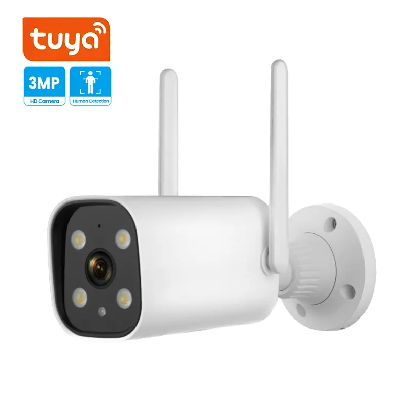 Açık insansı algılama e-posta uyarıları tuya kablosuz ip bullet kamera IR renkli gece görüş p2p cctv wifi mini kamera