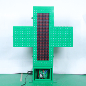 Factory Direct Wholesale 80cm Outdoor Waterproof Green <strong>LED</strong> Pharmacy Cross P5 <strong>Full</strong>-<strong>color</strong> 3D Double-sided <strong>Display</strong> <strong>WiFi</strong> <strong>Control</strong> - Product Image 6