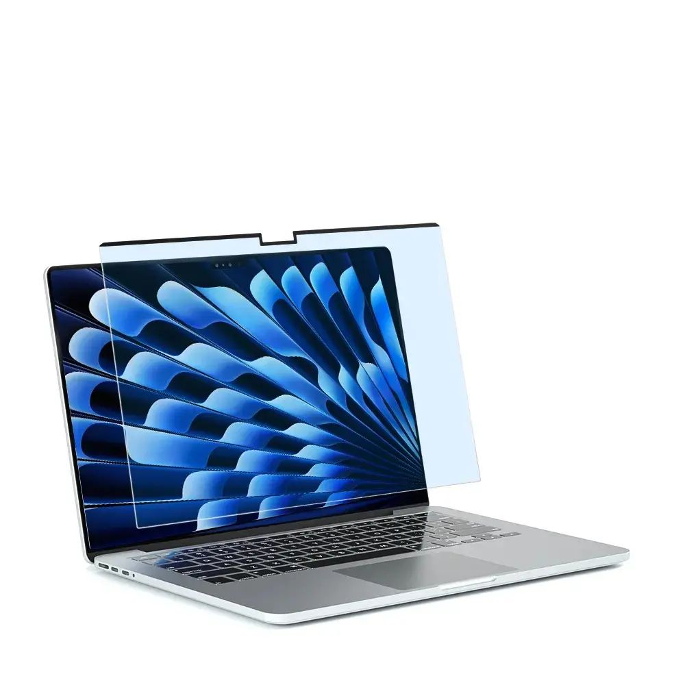 Kualitas Terbaik Filter privasi Laptop magnetik cahaya biru memblokir tinggi sensitif Anti gores penutup penuh pelindung layar komputer