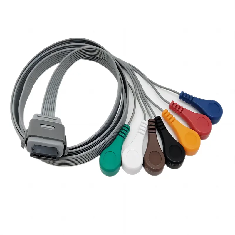 Compatible with Biomedical Instruments Bi9800/9000 BI 5/7/10 Leads Holter Patient Ecg Cable Telemetry cable