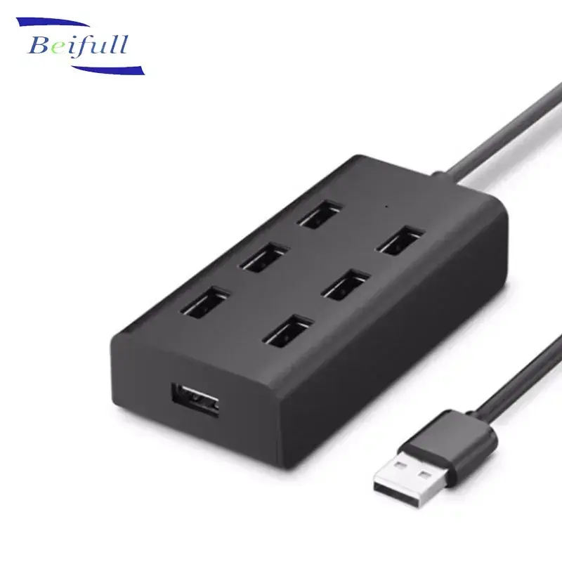 Orijinal fabrika kaynağı dizüstü genişleme 2.0 usb hub 7 port ile mikro usb şarj için