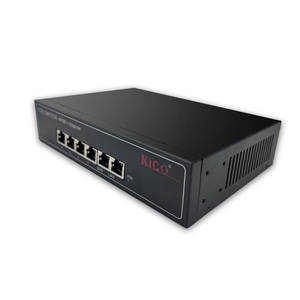 Compacto 4 POE + 2 Uplink 100Mbps Ethernet RJ45 Switch Enchufe estándar británico para conmutadores de red AP de videovigilancia grande - Product Image 3