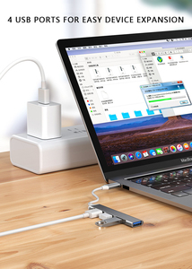 适用于Macbook Pro电脑的4合1 USB 3.0集线器扩展坞至USB 3.0 2.0 4端口多分离器OTG适配器 - Product Image 6