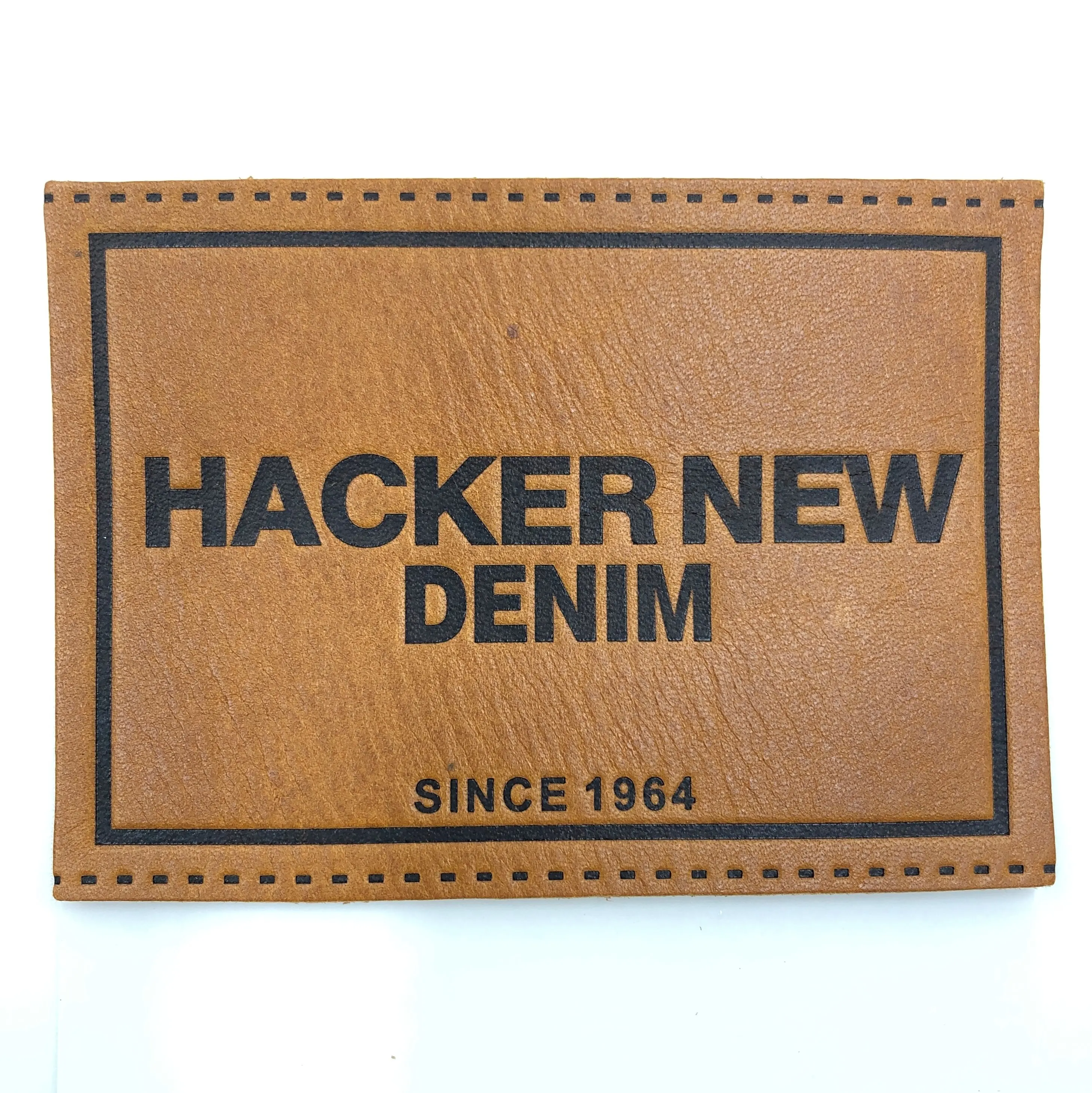 Benutzer definierte hochwertige pu Tpu Leder Patch Logo Sewed Letter Patch Gestickt für Denim, Jeans