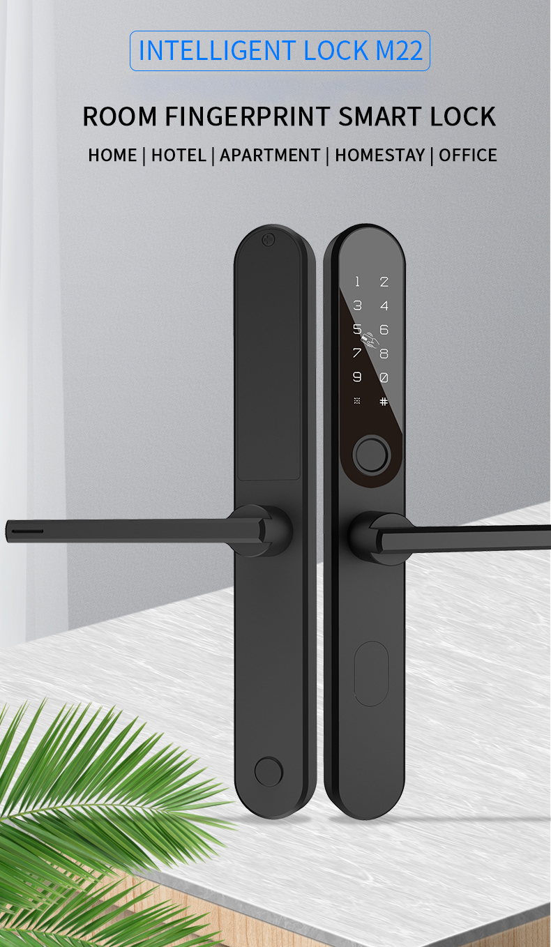 aluminium alloy lock room hotel apartment beautiful lock one-button unlocking control lock applet smart system electronic smarts