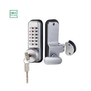 Doorplus mechanischer <span class=keywords><strong>Code</strong></span> Türschlösser Eingangskombination Drücken-Taste Türschloss schlüssellos hölzernes digitales Türschloss