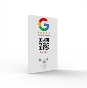 Cr80 plástico programable Qr código Scan Nfc Natg 213 Natg 215 Natg 216 Google Review Nfc tarjeta NFC soporte personalizado - Product Image 1
