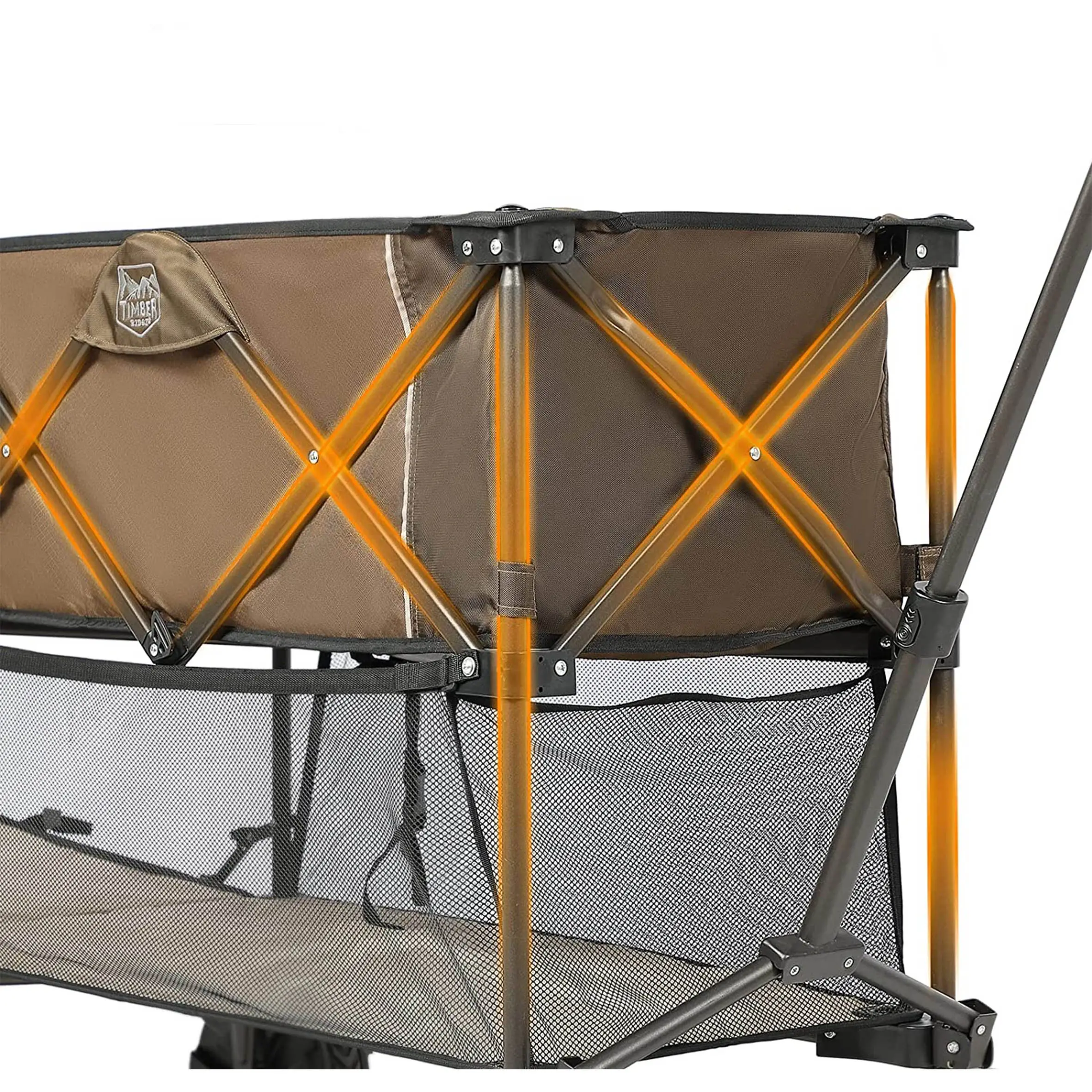 Nova Fábrica Direta Suporte Material Vendas Steel Pipe Camping Folding Cart Dobrável Camping Cart