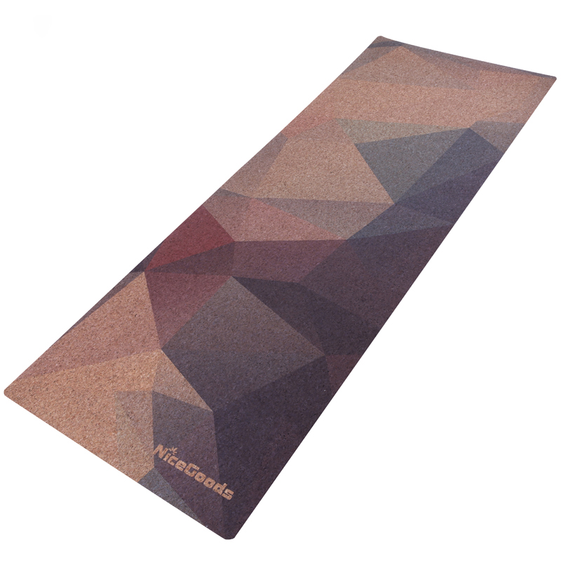 Tapis de yoga en liège - Motif imprimé à chaud 2
