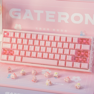 Gateron x sikakeyb Sakura phiên bản giới hạn Bộ cảm biến hội trường 60% bàn phím từ tính cao cấp bán lẻ gói bàn phím & Bộ bàn phím - Product Image 4