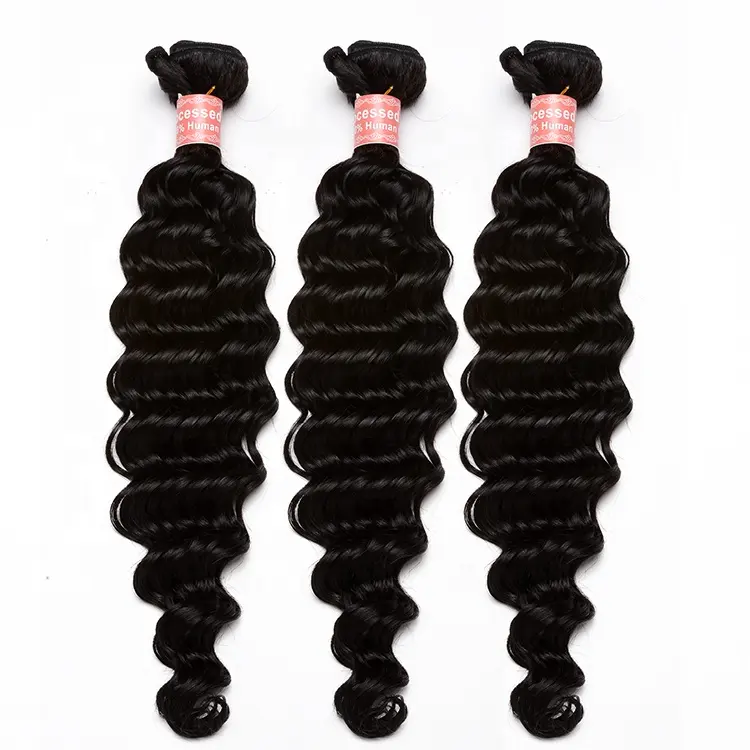 Extensiones de cabello humano brasileño para mujer, mechones de pelo virgen con cutícula, 8A 9A